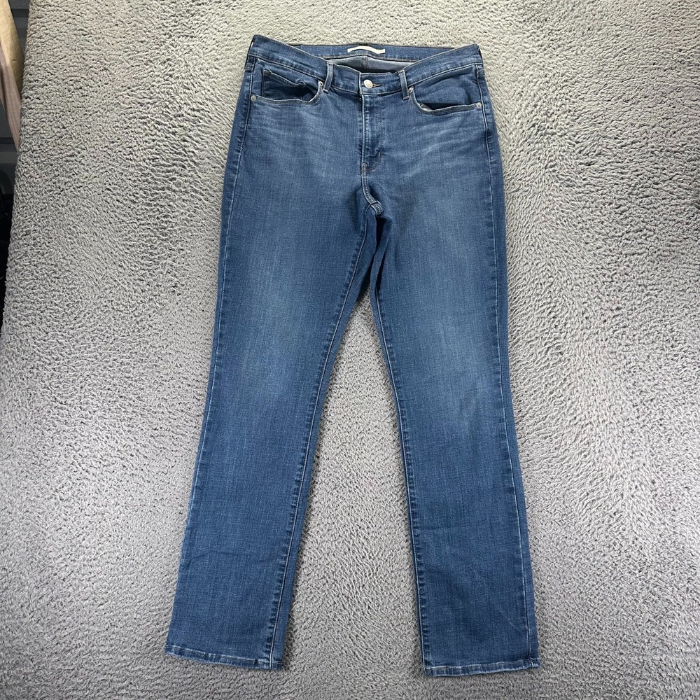 Levi's Jeans Womens 12 Blue Cotton Denim Straight Faded Classic Workwear Travel